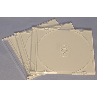 白色 スリムジュエルケース (スリムケース) DVD/CD/BD用 5.2mm